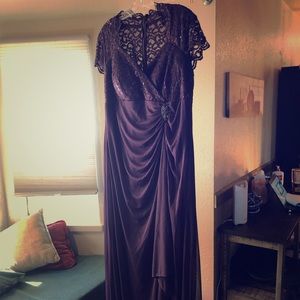 Eggplant formal gown